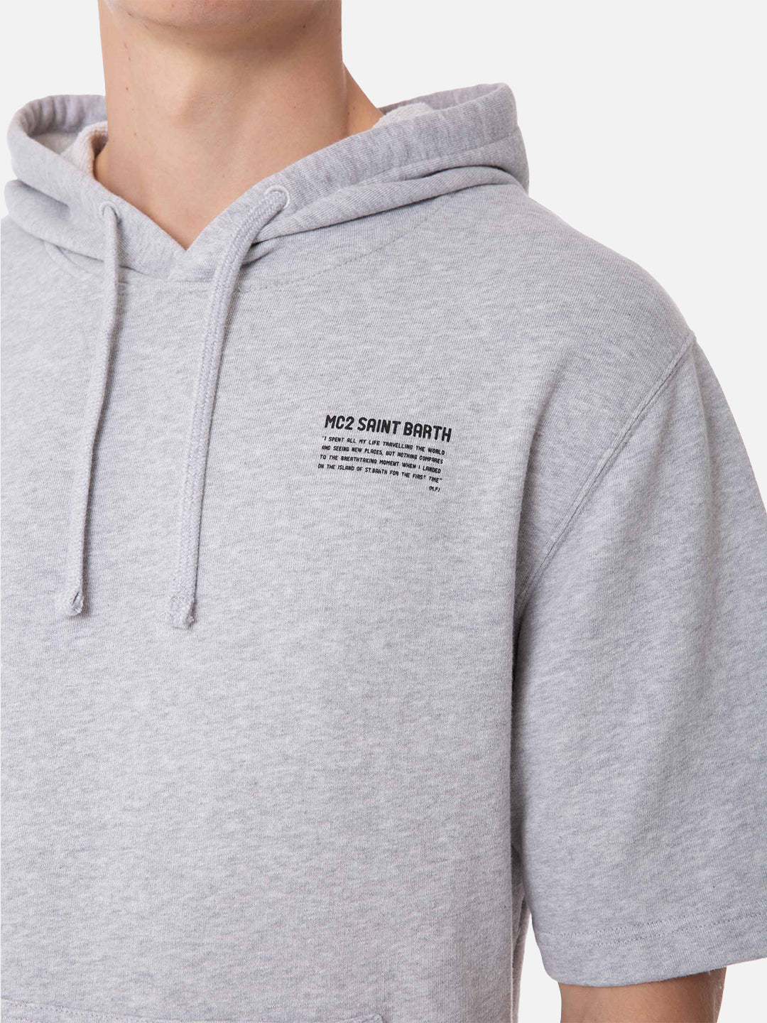 Sweatshirt met korte mouwen voor heren
