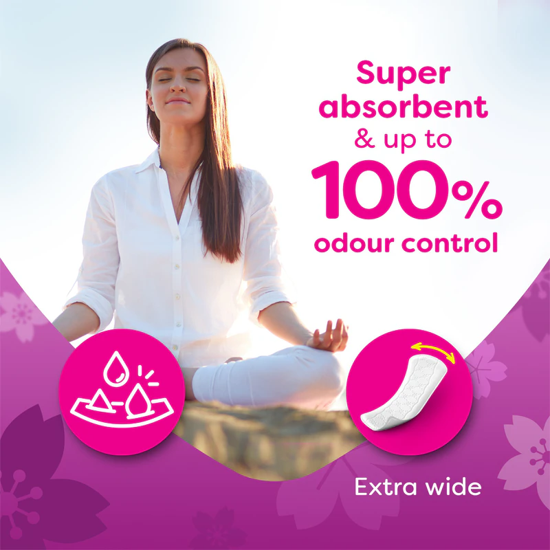 Protetores diários Carefree Plus tamanho grande com fragrância fresca