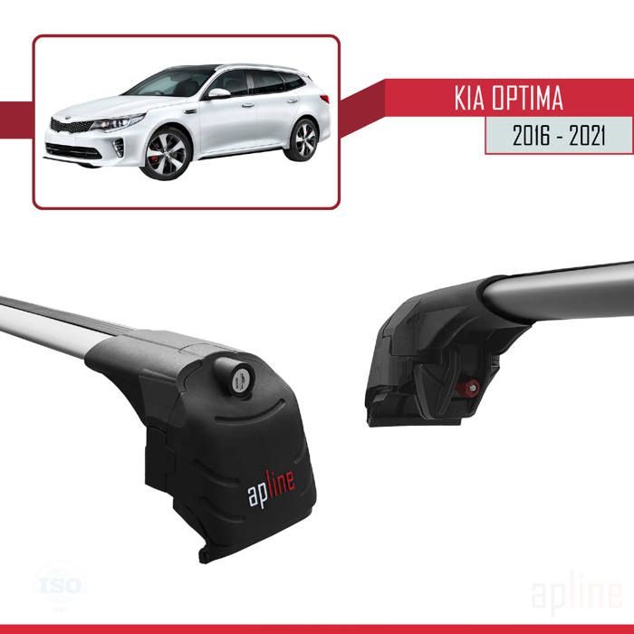 Dakdragers - ACE-2 - Kia Optima 2016-2021 - Aluminium - Grijs - Draagvermogen < 300 kg