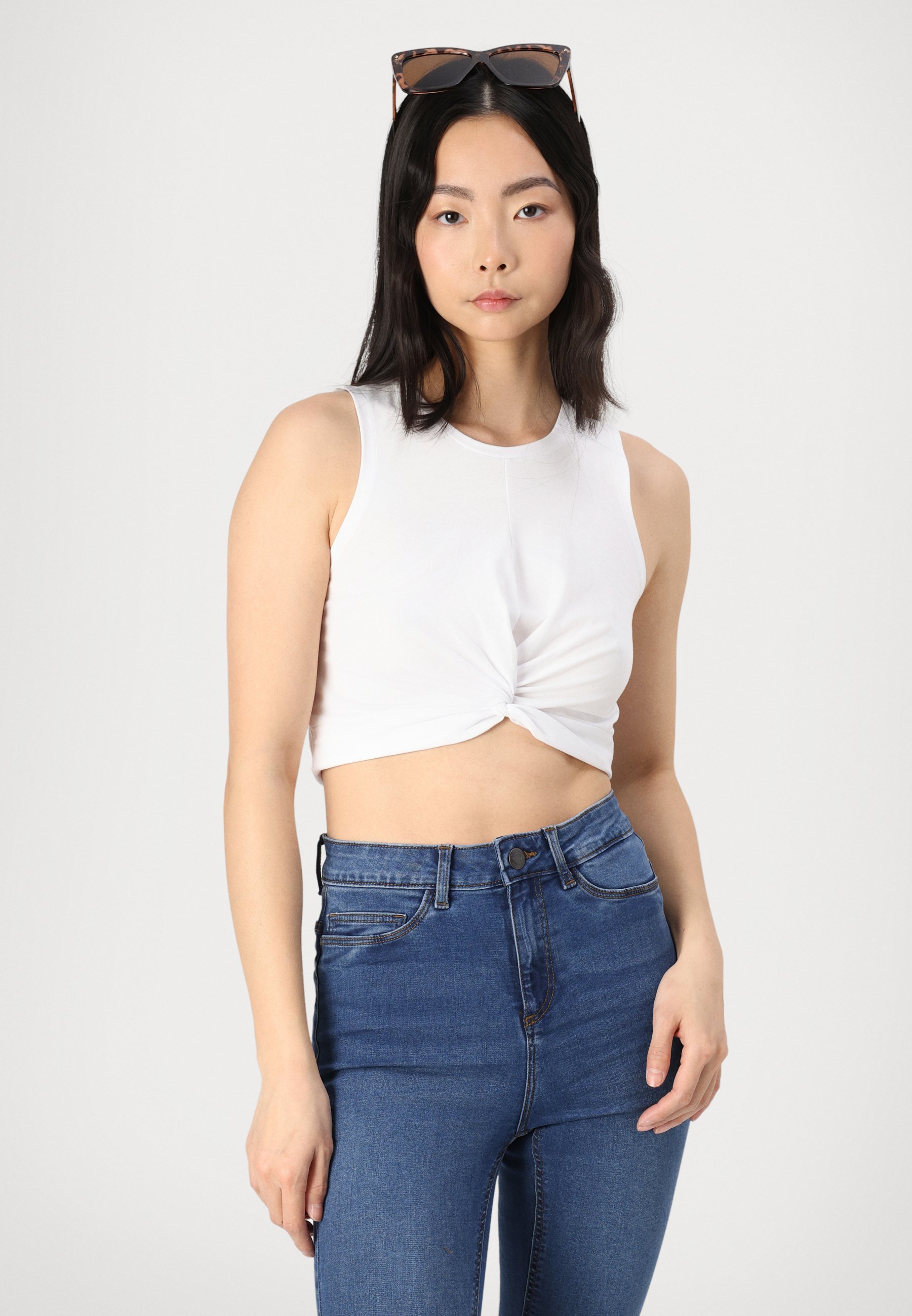 Noisy May NMCALLIE SKINNY - Jeggings - denim bleu moyen