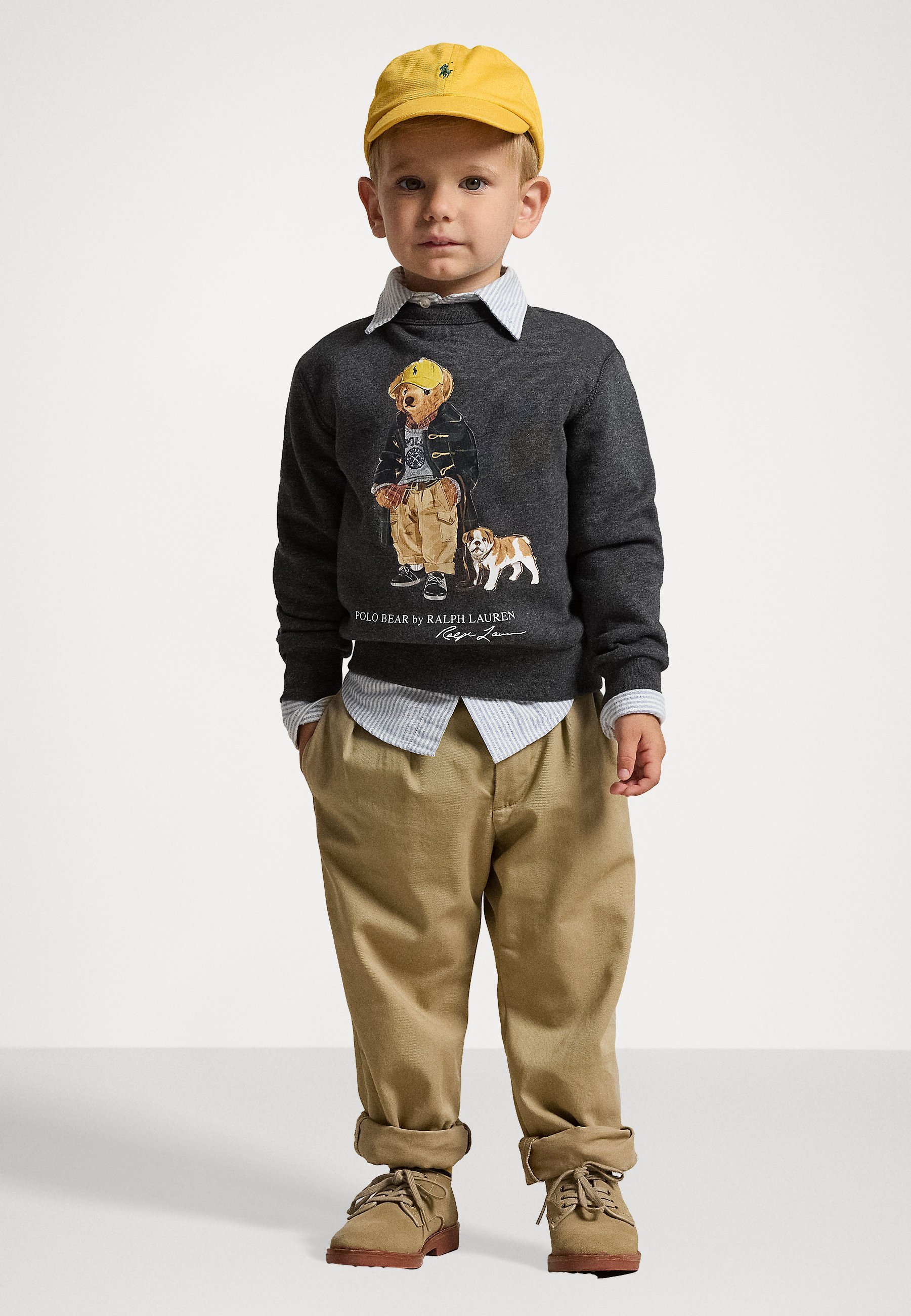 Polo Ralph Lauren POLO BEAR HEATHERED SWEATSHIRT UNISEX - Genser - blackPolo Ralph Lauren