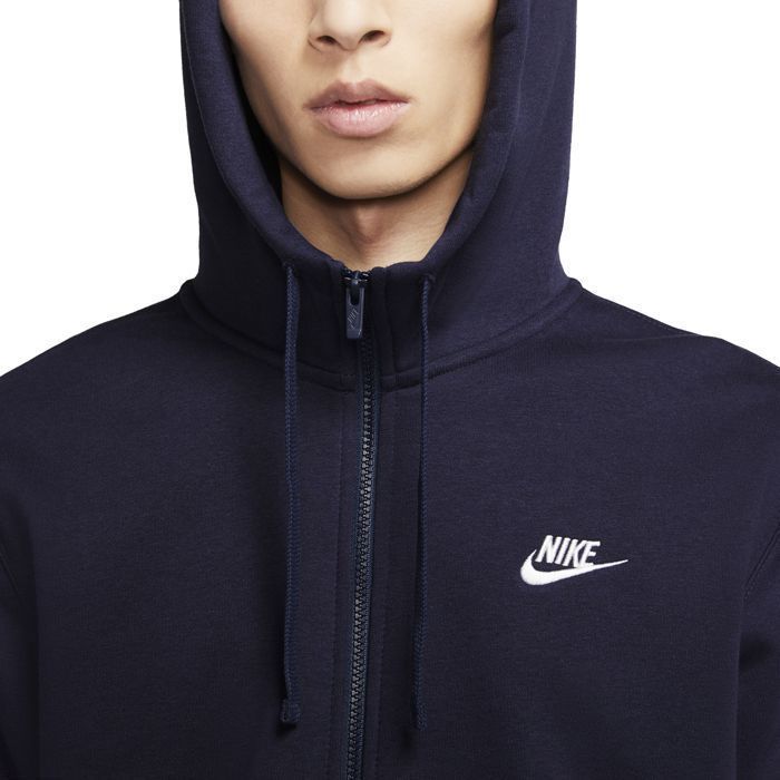 Sudadera con capucha NIKE M NSW CLUB FZ BB MARINE