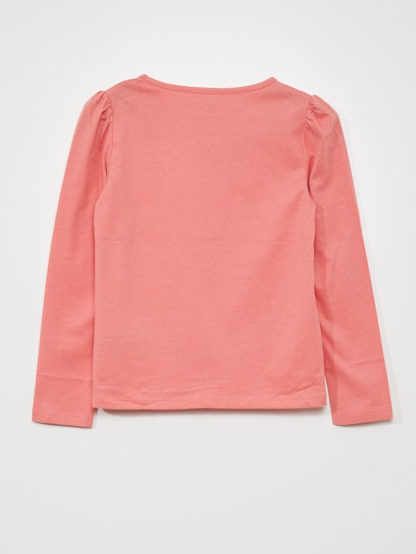 Camiseta de manga larga de punto - rosa