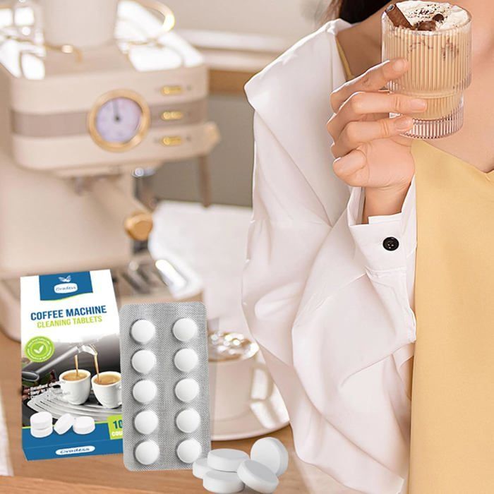 10 Pastilles De Nettoyage Détartrant Pour Jura,Krups,Melitta,Delonghi,Ect Machines À Café Automatiques Et Cafetières-Nettoyant