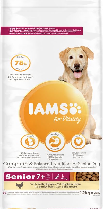 IAMS Vitality Senior & Mature Large Dog -kana