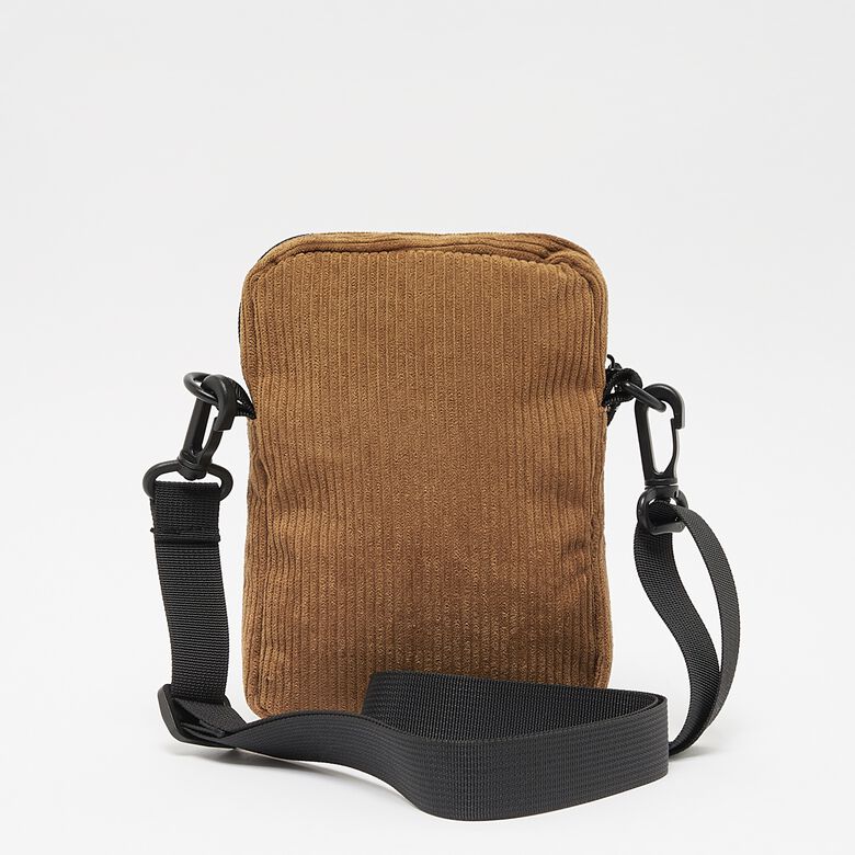 Borsa per cellulare in velluto a coste con etichetta tessuta e logo basic