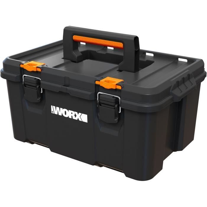 Toolbox - WORX BY KETER - STACK N ROLL - 48 x 33 x 26 cm - Black
