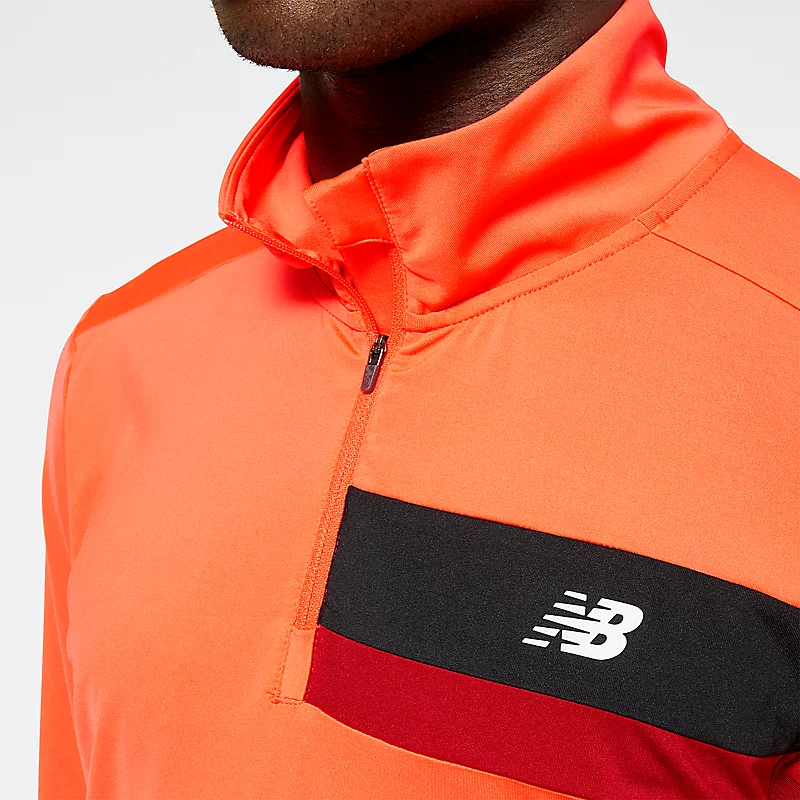 Ανδρικό Accelerate Half Zip - ELECTRIC RED