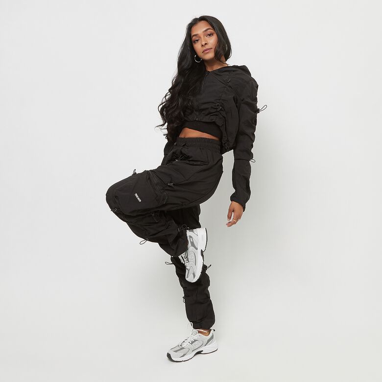 Korte hoodie met volledige ritssluiting