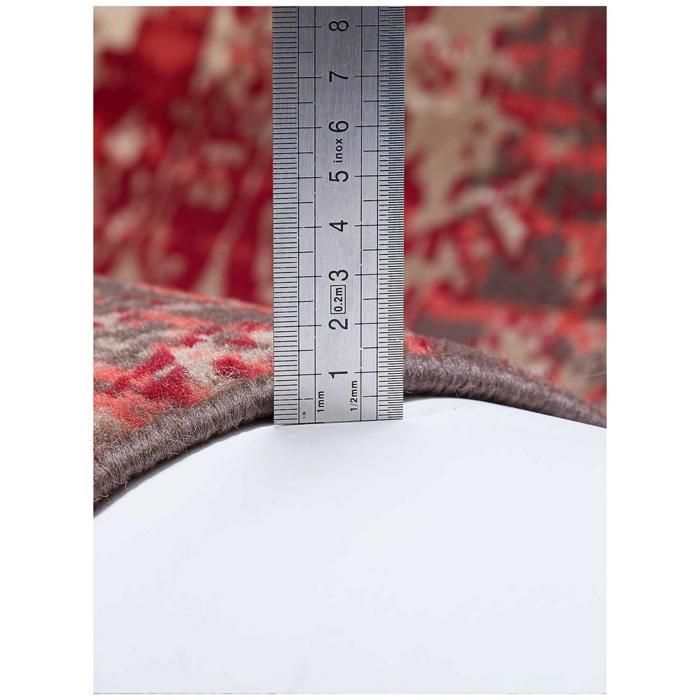 tapis salon 200x290 tissé rouge rectangle motif ethnique WORKYPATCH