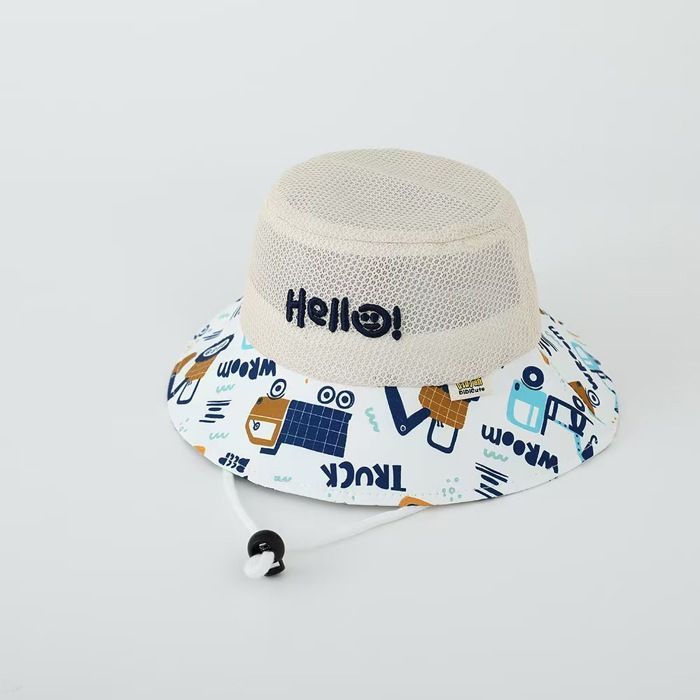 Conjunto de sombrero de paja y bolso para niña, pequeño, de 2 piezas con parasol floral - FUNMOON