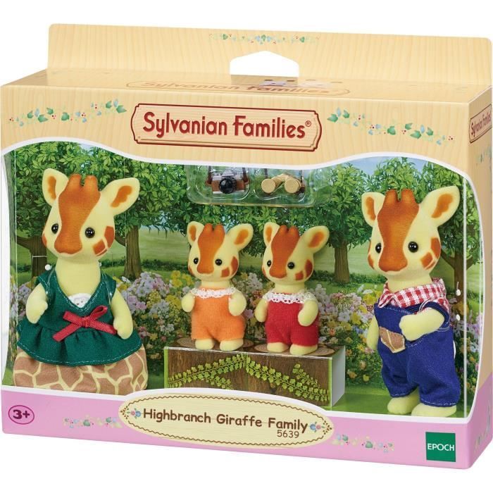 SYLVANIAN FAMILIES - Famiglia di giraffe - 4 personaggi articolati - Arancione - Unisex