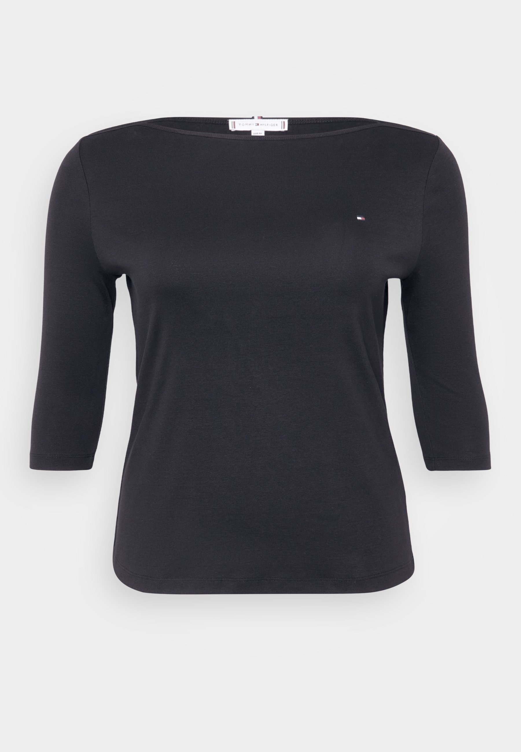 Tommy Hilfiger Curve SLIM CODY BOAT 3/4 - Long sleeved top - black