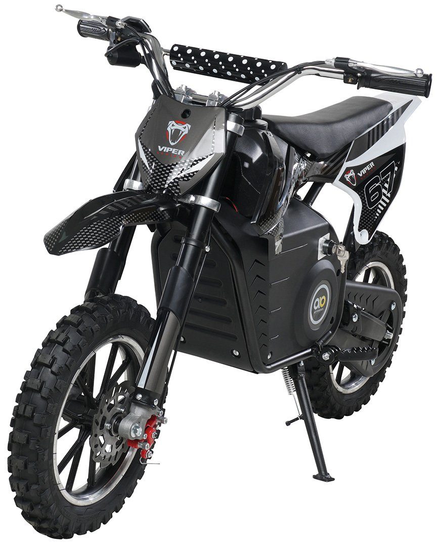 Actionbikes Motors motocicletă electrică pentru copii, bicicletă cross pentru copii Viper 1000 W electrică - 3 niveluri - până la 25 km/h, capacitate de încărcare 60 kg, (1 bucată), mini motocicletă de teren electrică, minicross, pit bike, pocket bike de