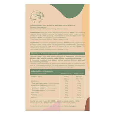 Zesty H1 70 % kaakao-hasselpähkinäkermasuklaapatukka 80 g