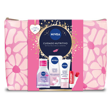 Nivea Nourishing Care Pack, tuotesarja kuivalle ja herkälle iholle, 1 kpl.