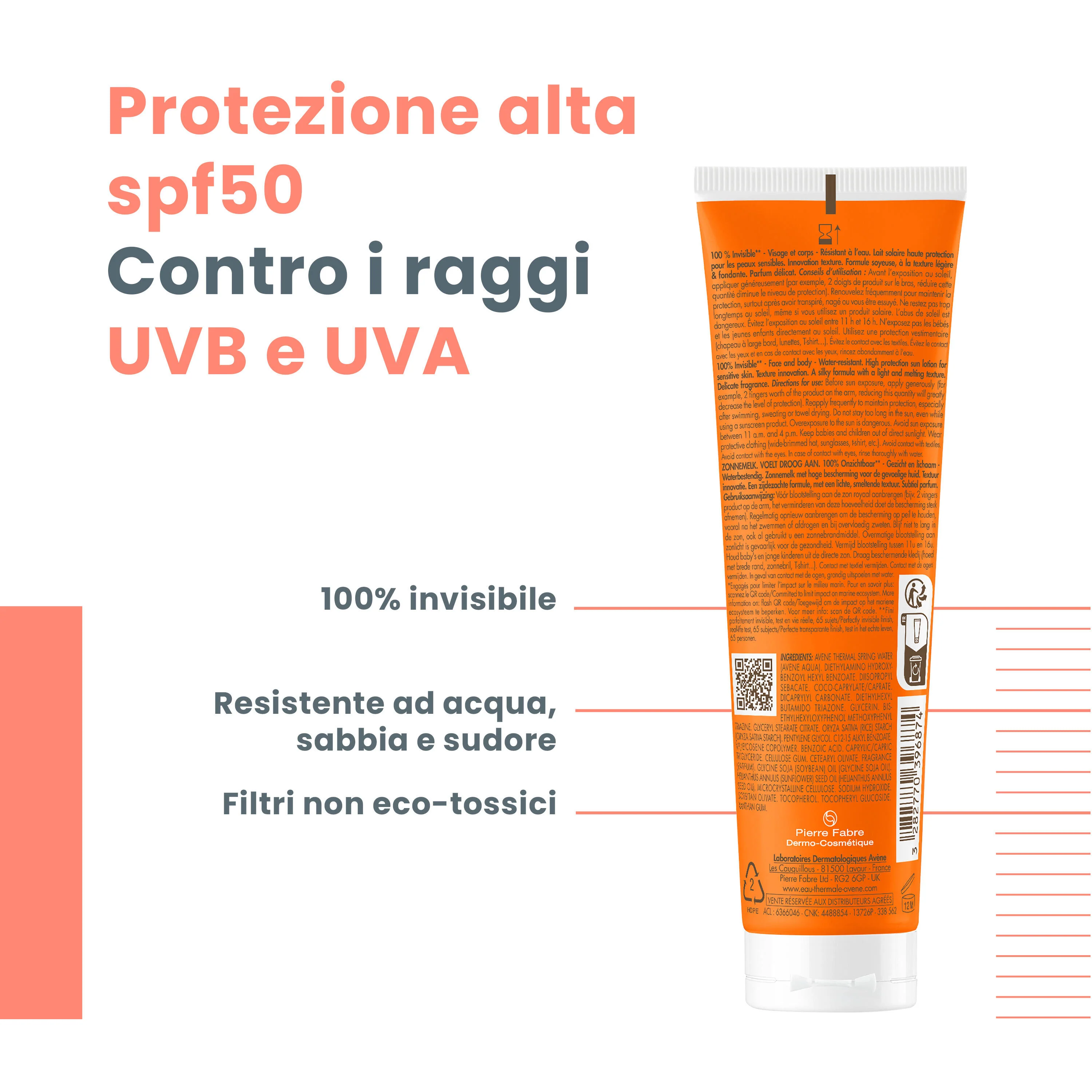 Suncare Latte Solare SPF50 - Latte solare corpo alta prot.