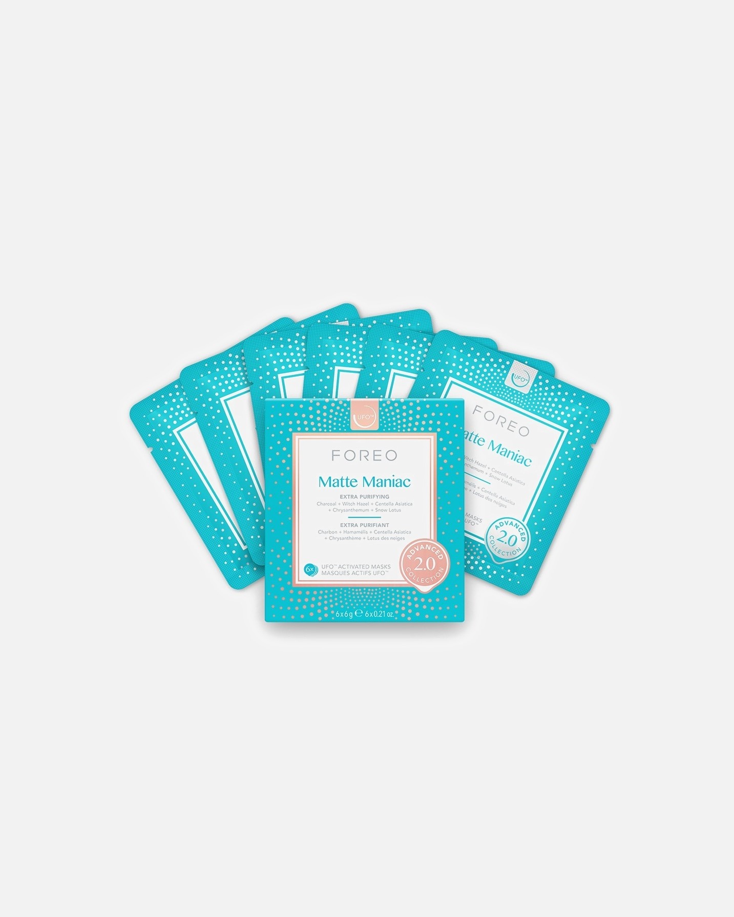 FOREO хидратантна маска UFO™ UFO Masks Matte Maniac 2.0 - 6 пари