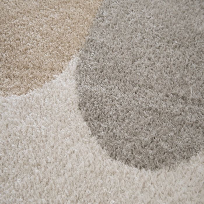 Tapix doux design géométrique moderne beige multi 160x230