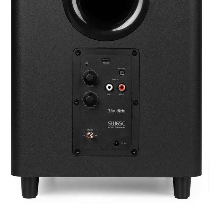 Audizio SW65C 130W Active Hi-Fi Subwoofer, 6.5