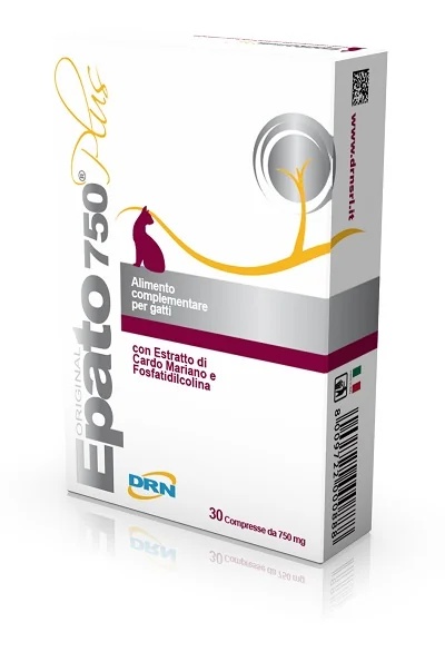 DRN Epato 750 Plus 30 tabletten voedingssupplement voor katten ter ondersteuning van de leverfunctie