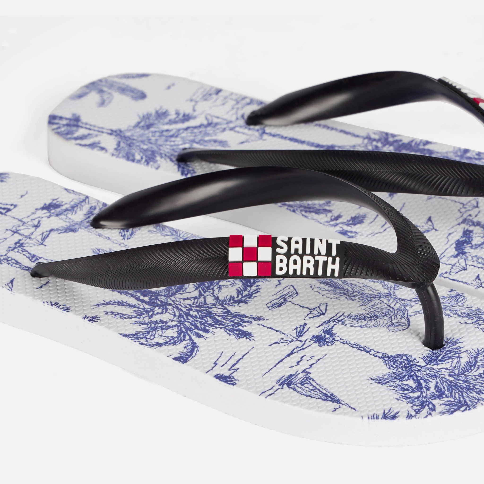Damesslippers met strandprint