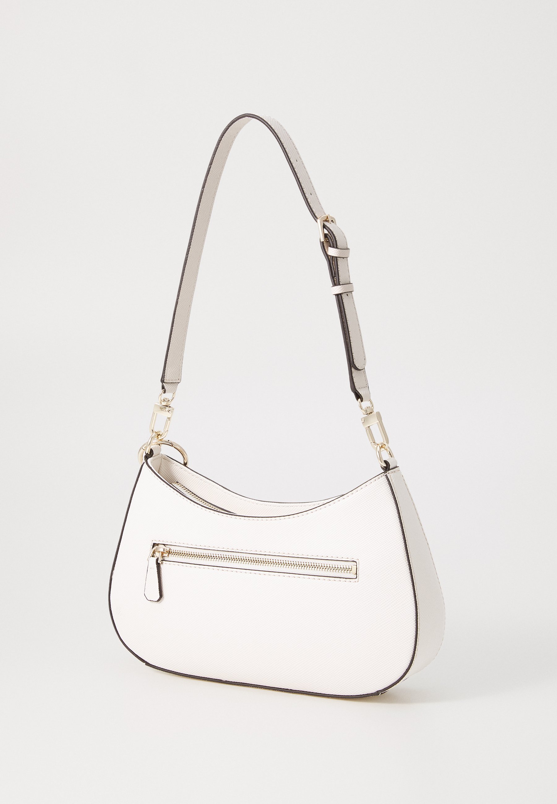 Sac à bandoulière Guess NOELLE à fermeture éclair supérieure - Sac à main - blanc cassé/taupe