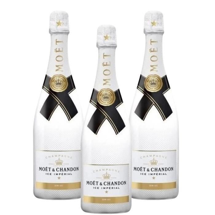 Moët & Chandon Ice Impérial Champagne - Demi-sec - 75 cl x3