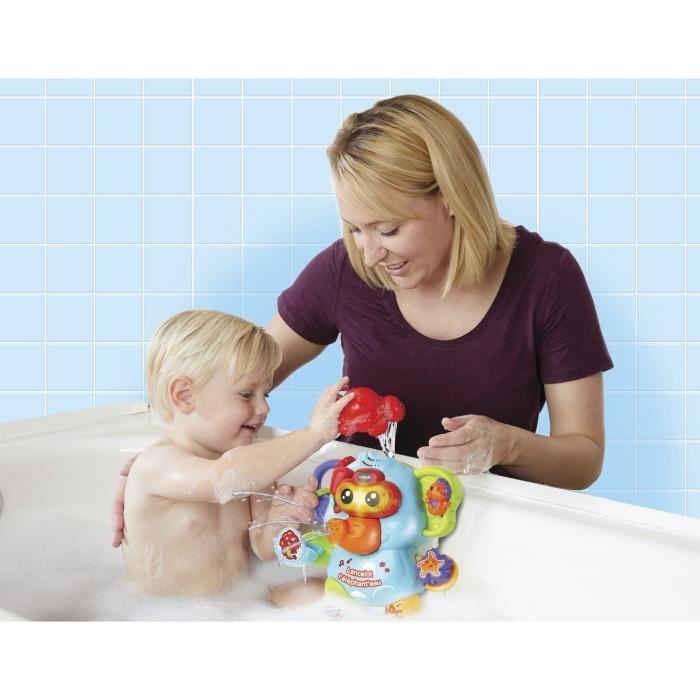 VTECH BABY Badspeelgoed - Lancelot de Waterolifant - Watersproeier - 12 maanden en ouder