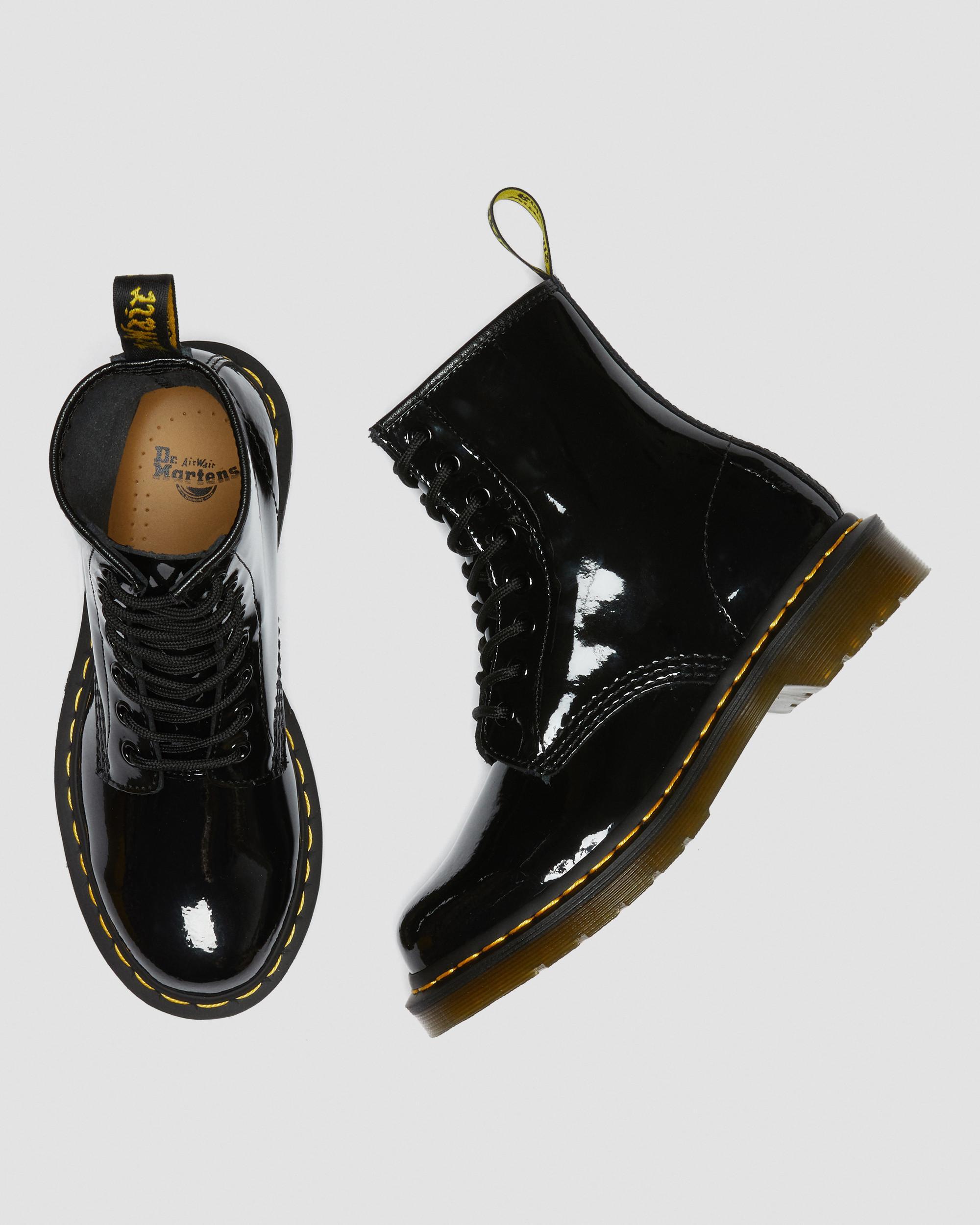1460 Women's Patent Leather Lace Up Boots
