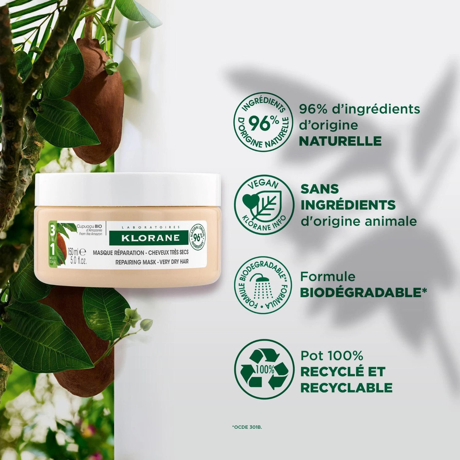 Klorane Masque 3 en 1 - Réparation