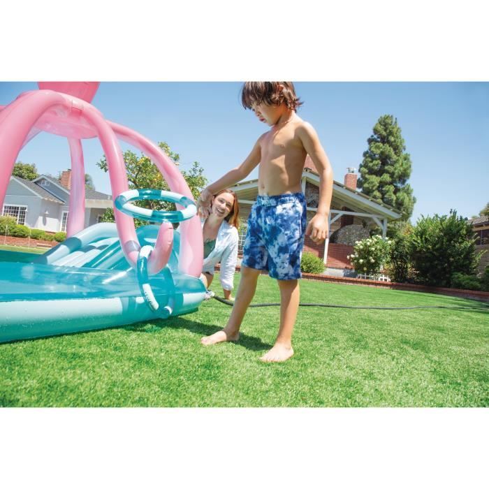 Zona de juegos hinchable - INTEX - Pulpo - 229 litros - A partir de 2 años - 234 x 183 x 150 cm - Incluye: 2 anillos hinchables