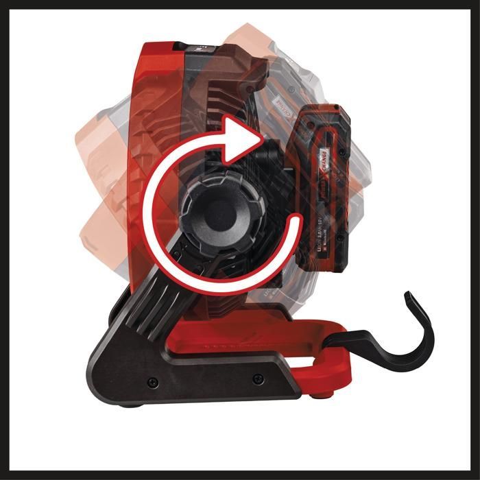Ventilador sem fio Einhell GE-CF 18/2200 Li TC-Solo PXC (18V, 3 velocidades) Fornecido sem bateria ou carregador