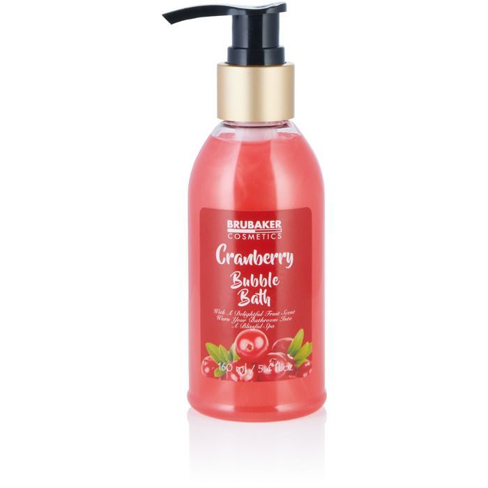 BRUBAKER Cosmetics - Set Bagno e Bellezza - Mirtillo Rosso - 6 Pezzi - Dispenser Decorativo - Rosso - Idea Regalo per Donne