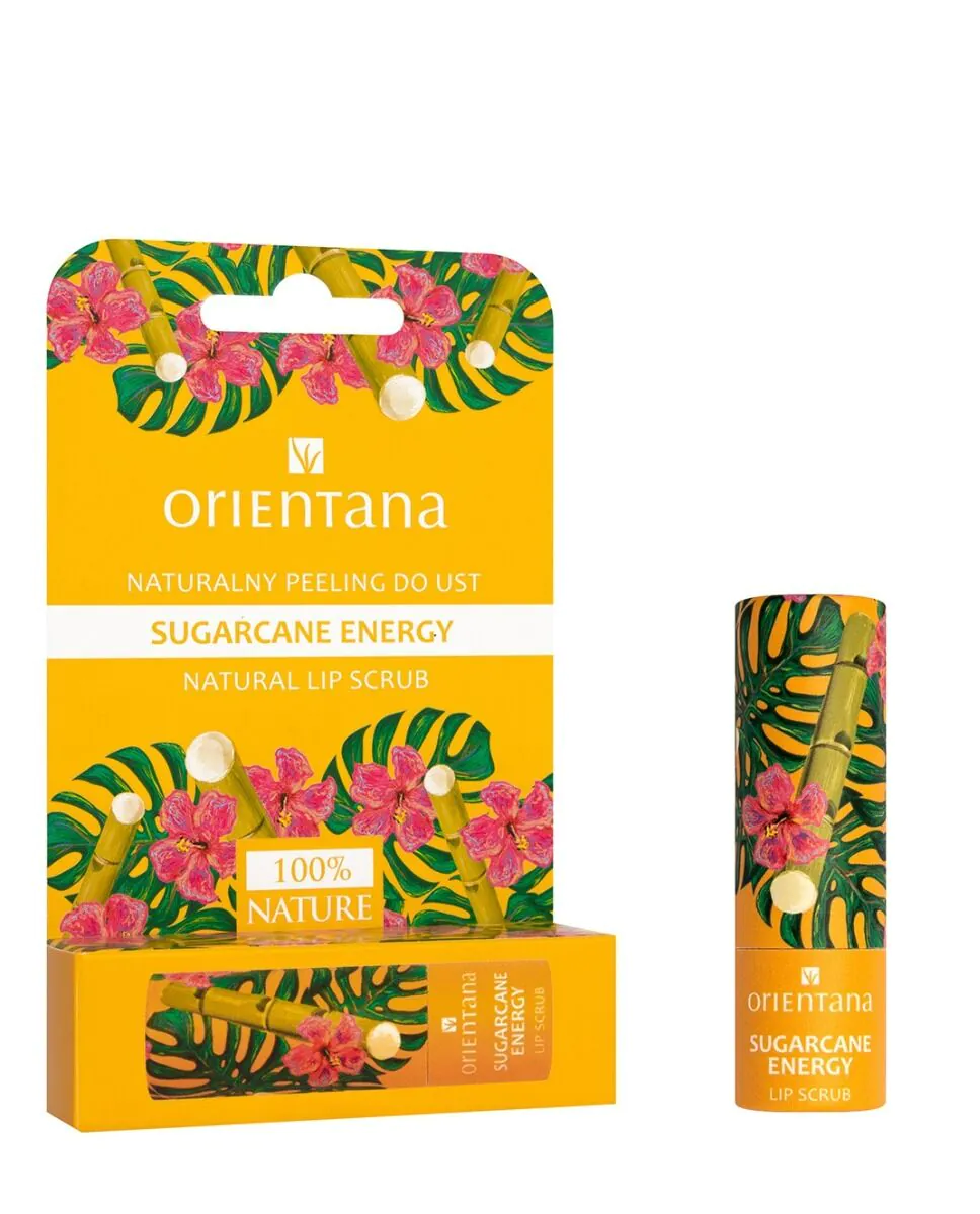 Orientana Naturalny Peeling do ust Sugarcane Energy 4,
