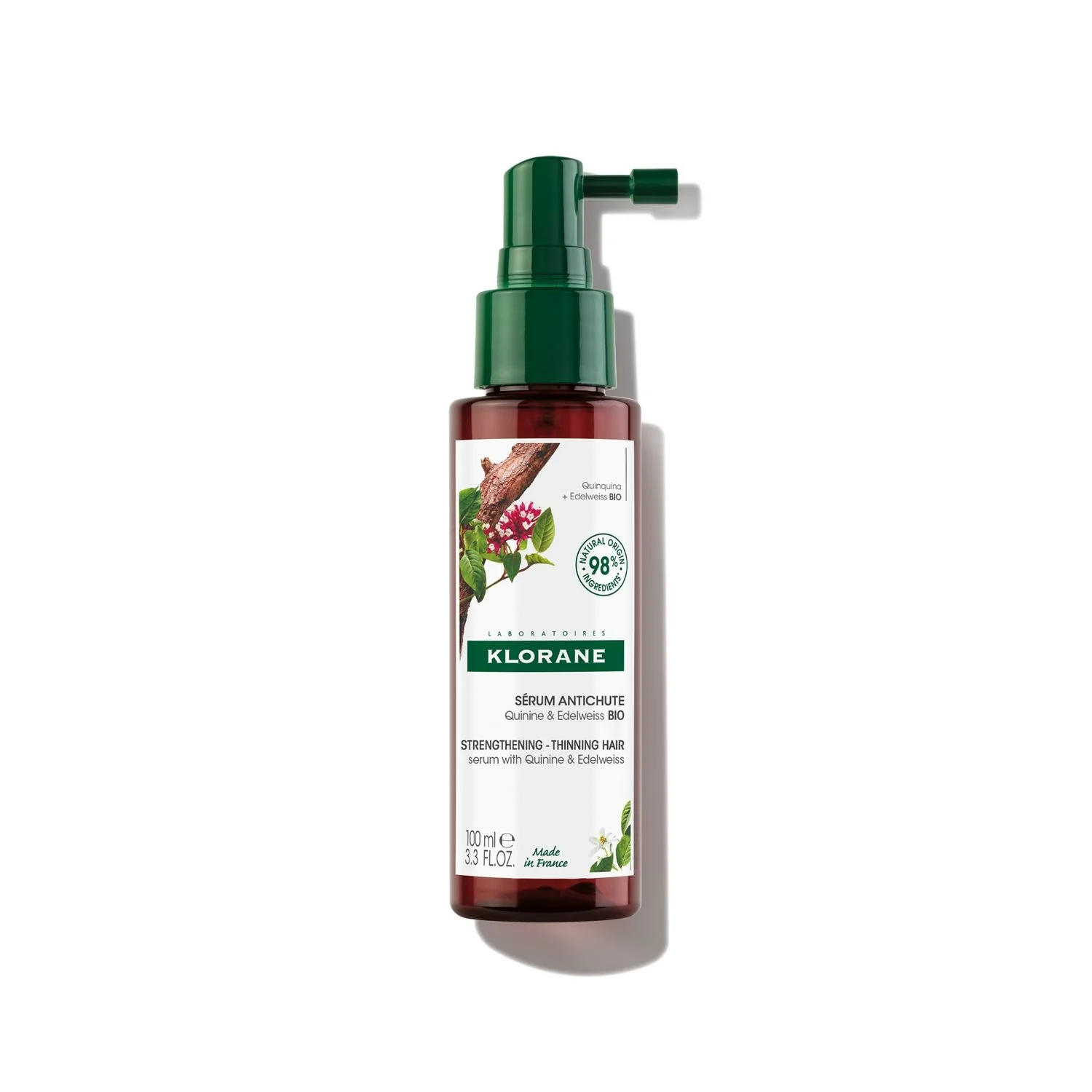 Chinina e Vitamine B Siero anticaduta capelli alla Chinina e Stella alpina BIO - Trattamento Anticaduta Capelli, Siero Capelli