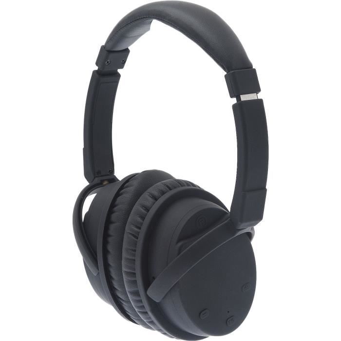 Cuffie wireless APM con cancellazione attiva del rumore: cancellazione attiva del rumore - 15 ore di autonomia - Nero