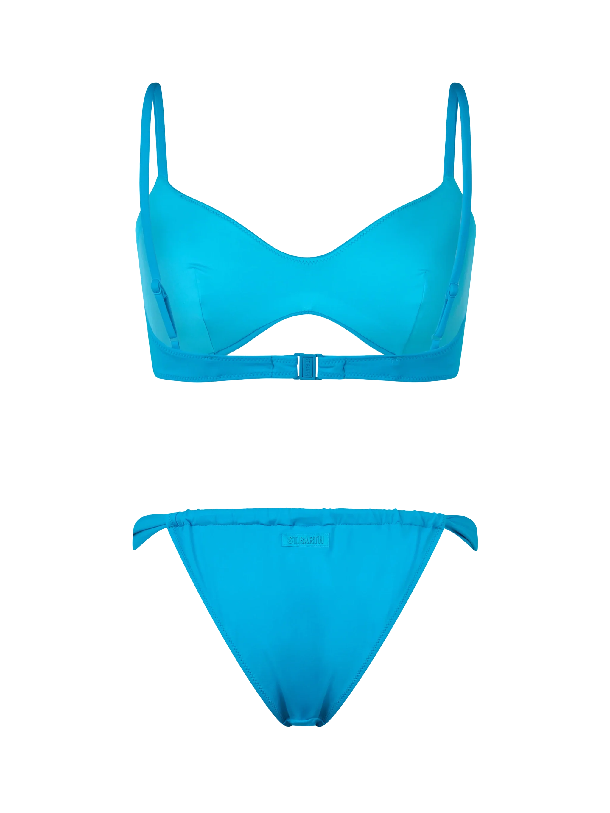 May Noelle damesbikini met turquoise ronde hals