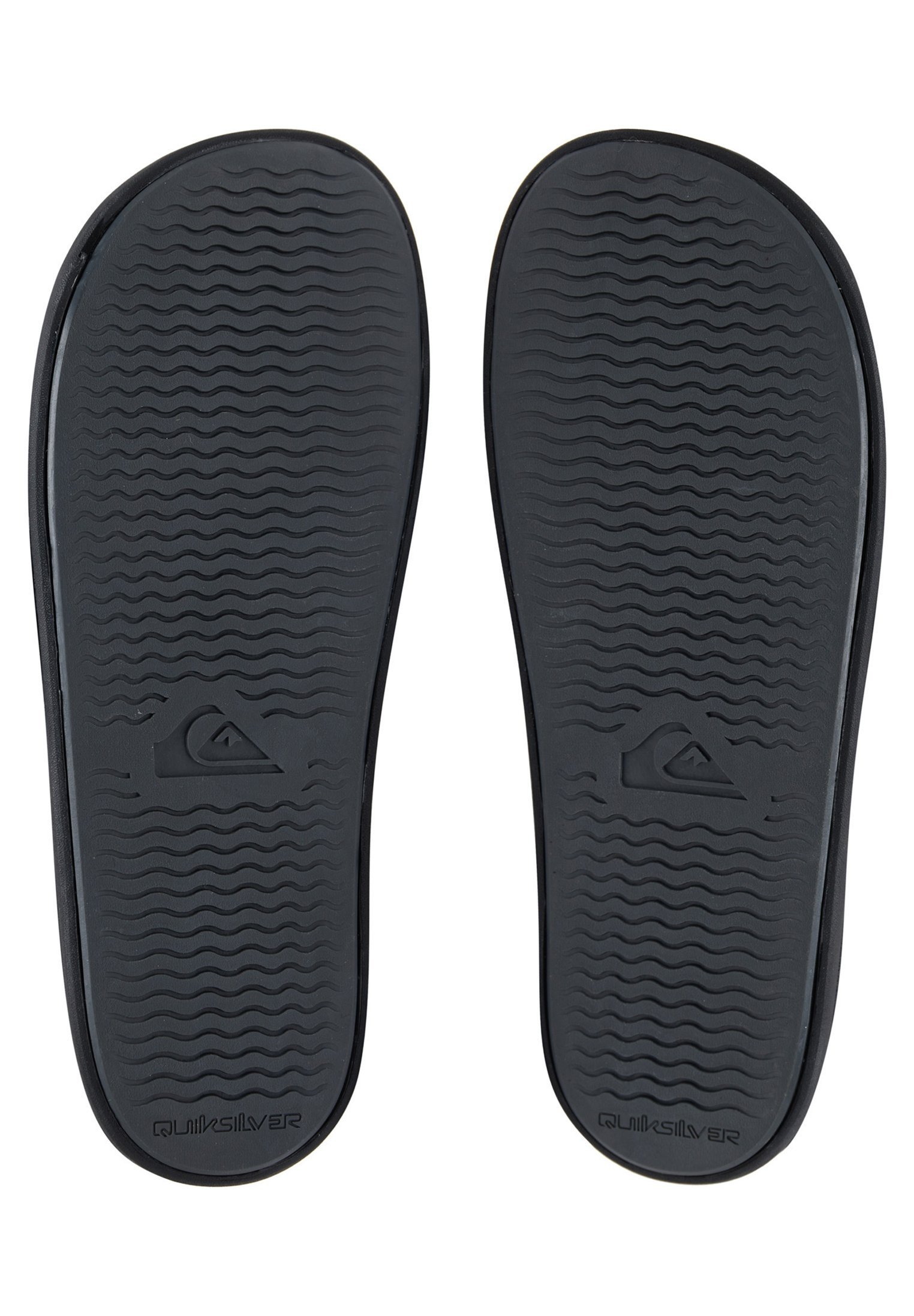 Quiksilver RIVI SLIDE - Scivoli da piscina - nero nero grigio