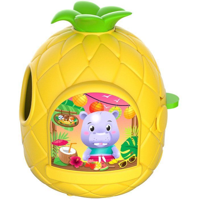 Brinquedo Klorofil - Sophie, a Girafa - Piscina de Bolso Abacaxi Splash - Piscina Pop-up - Escorregador - Acessórios