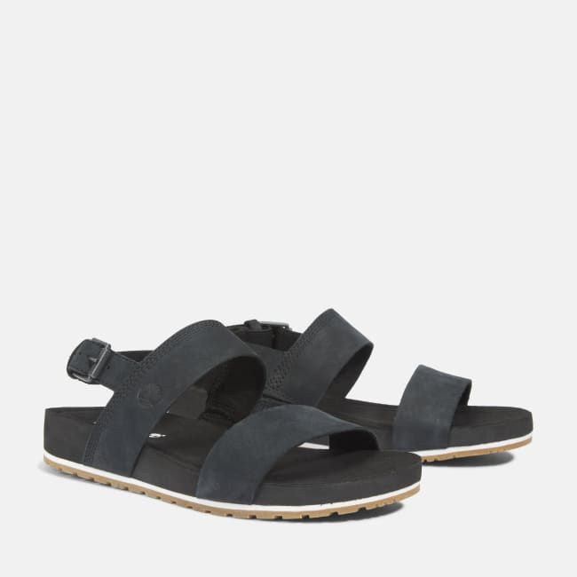 Sandalo a Doppia Fascia Malibu Waves da Donna in                colore nero