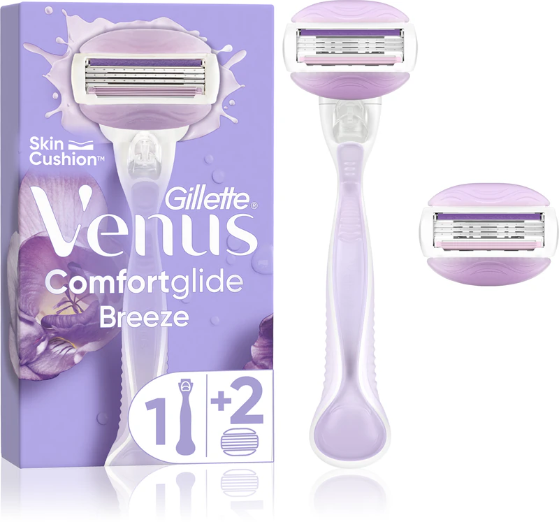 Aparelho de barbear Gillette Venus ComfortGlide Breeze + lâminas de substituição