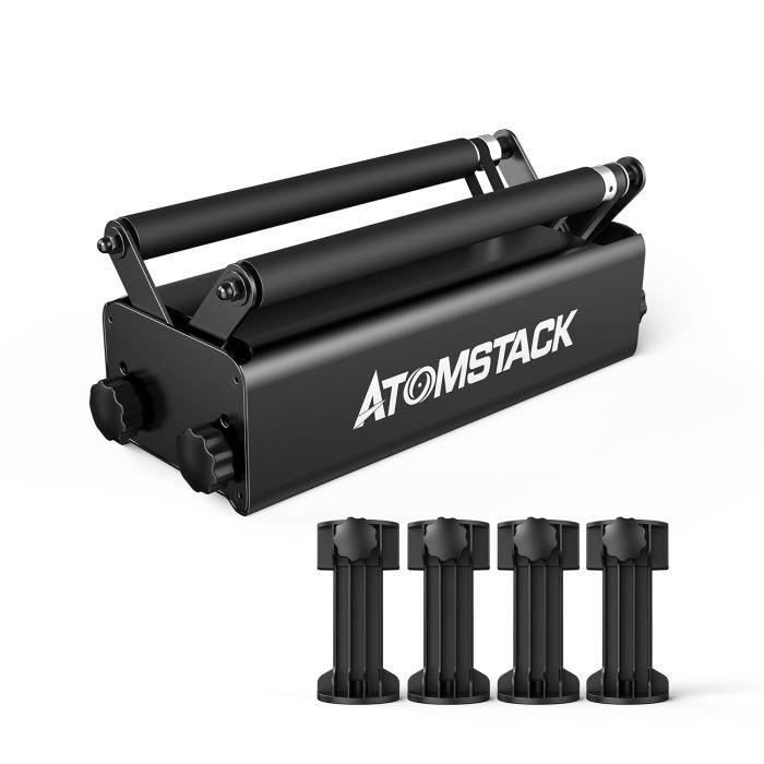ATOMSTACK R3 Roller Outil à Rouleaux pour ATOMSTACK, NEJE, Ortur, Twotrees etc. Machine de Gravure laser