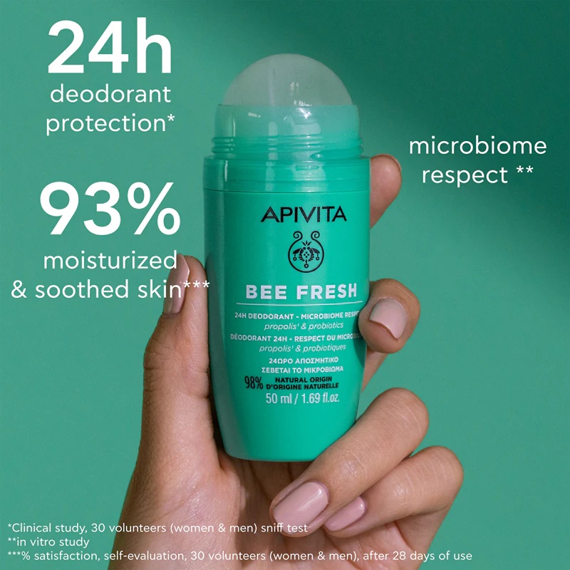 Apivita Bee Fresh dezodorants dezodorants rullītis