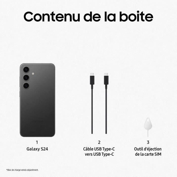 Samsung Galaxy S24 Smartphone 128 Go Noir