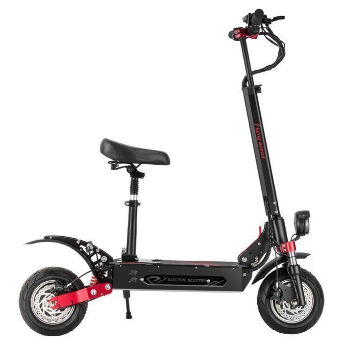 Patinete eléctrico BOYUEDA Q7 Pro Max - 2 motores de 1600 W - Batería de 52 V y 28 Ah - Neumáticos de 10 pulgadas - Autonomía de 110 km - Pantalla LCD