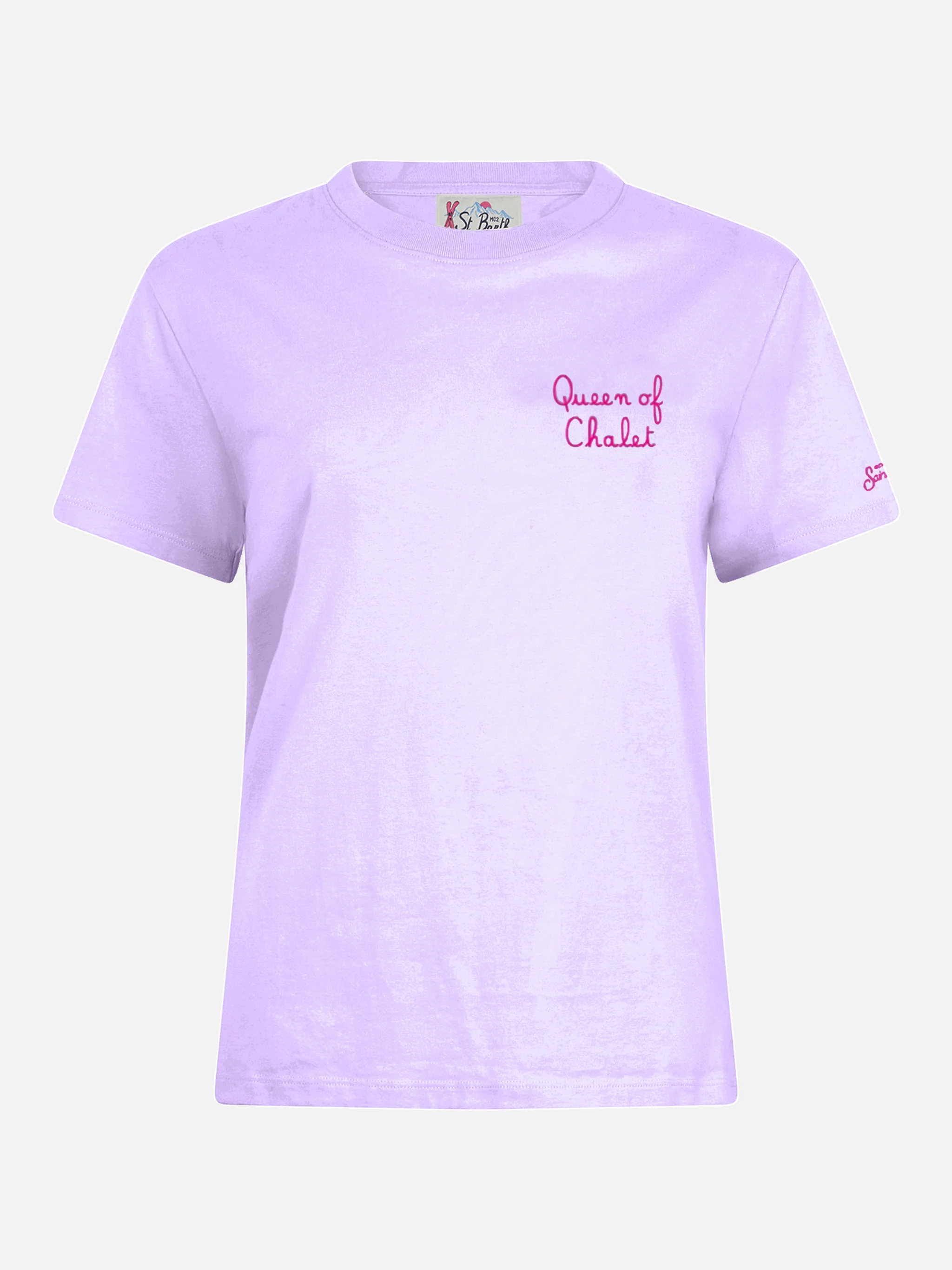 T-shirt van katoenen invernale Emilie met ricamo Queen of Chalet