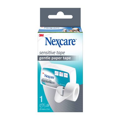 Nexcare Valkoinen teippirulla 25 mm Sensitive -herkkä iholle 1 kpl 1 kpl
