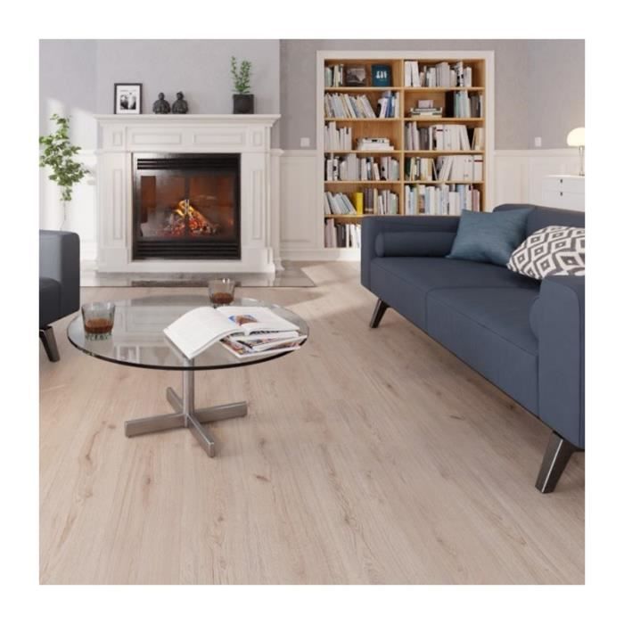 Parquet Stratifié - KRONOTEX - Chêne Gris Advanced D3126 - 8mm - Clipsable - Mat - 4 chanfreins