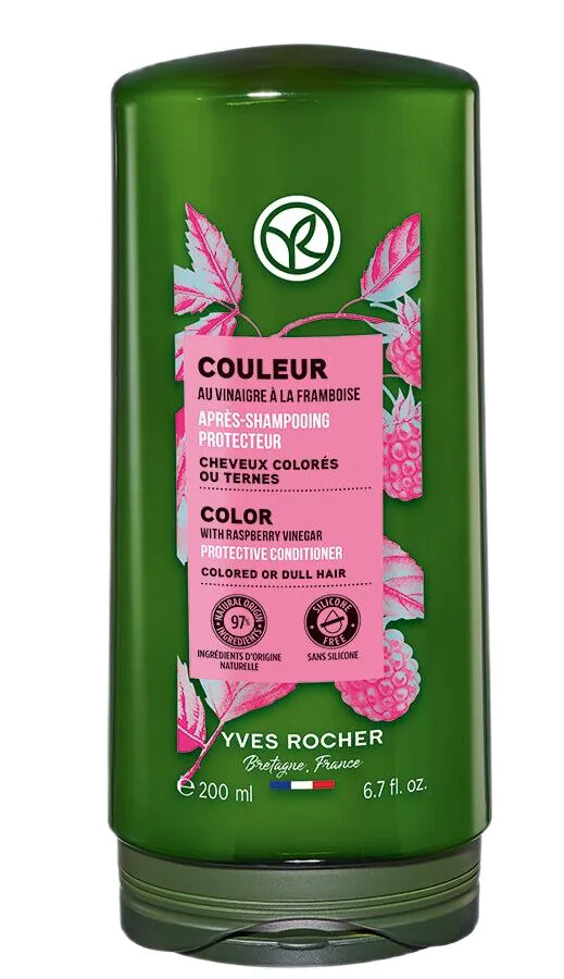 Yves Rocher Odżywka z octem malinowym do włosów farbowanych
